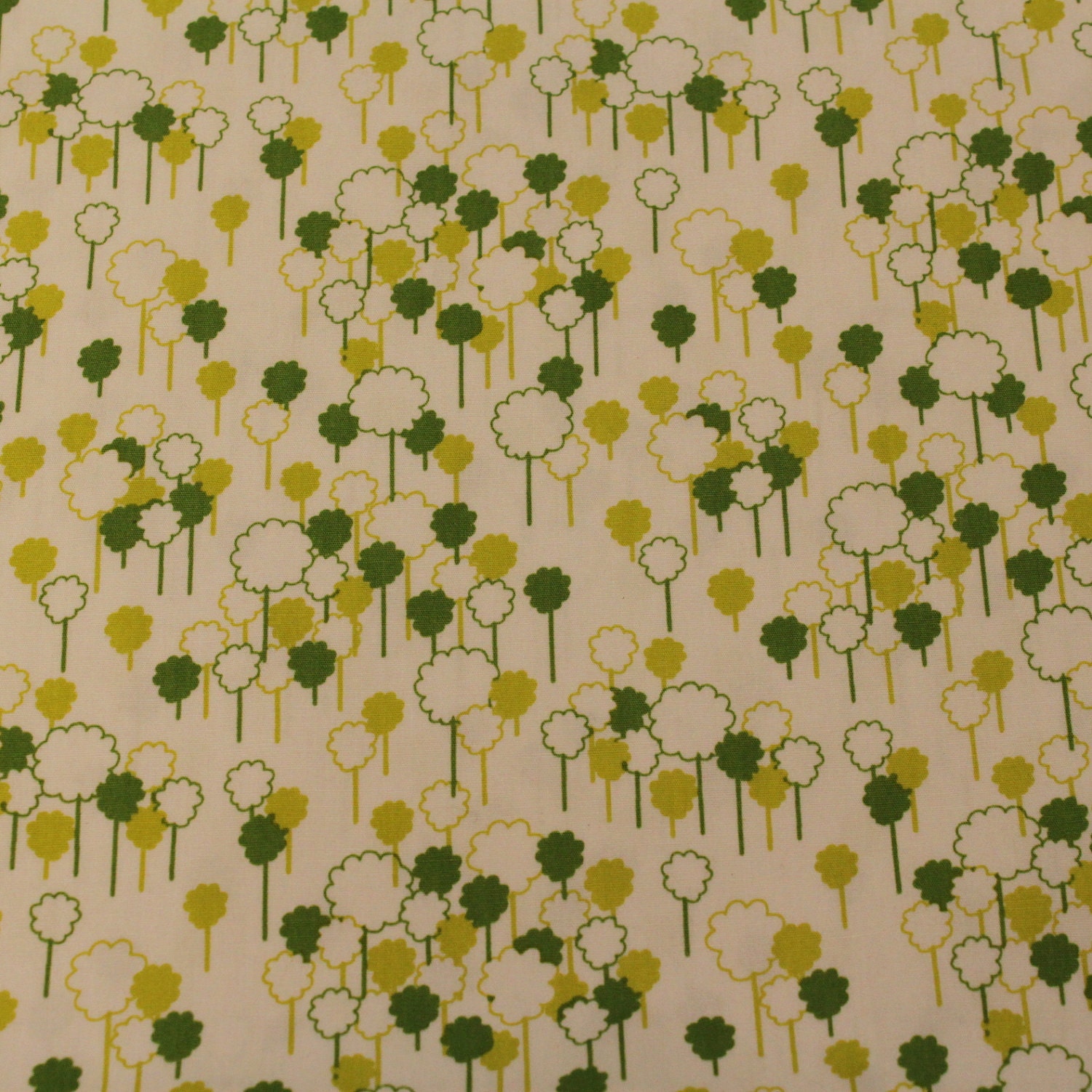 25% OFF - The Woodlands Cotton Fabric by Khristian A Howell for Anthology -Forest in Off-White- 1 Yard