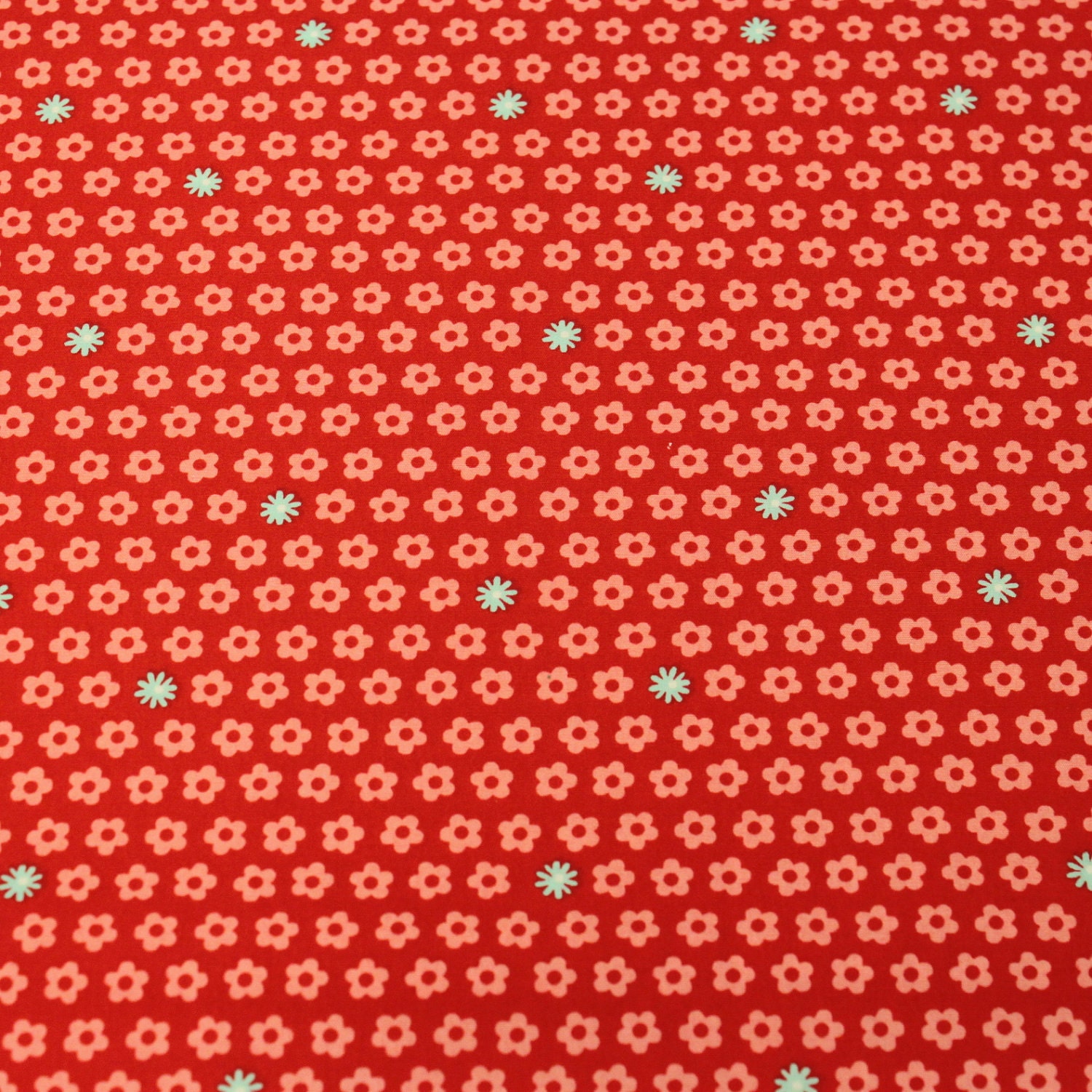 25% OFF - The Woodlands Cotton Fabric by Khristian A Howell for Anthology -Pop Flowers in Red- 1 Yard