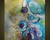 PLEASE READ SHOP ANNOUNCEMENT By The Rivers Number 1 18X18 hand stretched cotton canvas FREE SHIPPING with certificate of authenticity
