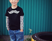 LITTLE MISTER MOUSTACHE- 2pc Onesie and Kool Kid Arm/Leg warmer set for Children, Babies, Toddlers, Kids, Boys