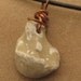 Lake Michigan Tan Beach Stone Fossil & Copper Necklace