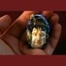 Greenman Bead - Oceanus - Lampwork Glass Wearable Sculpture by Cleo Dunsmore