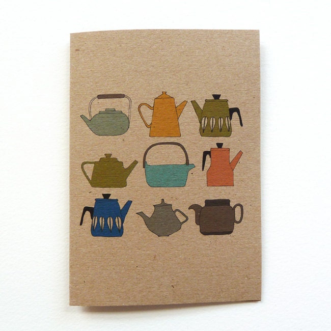 teapots card (100% recycled)