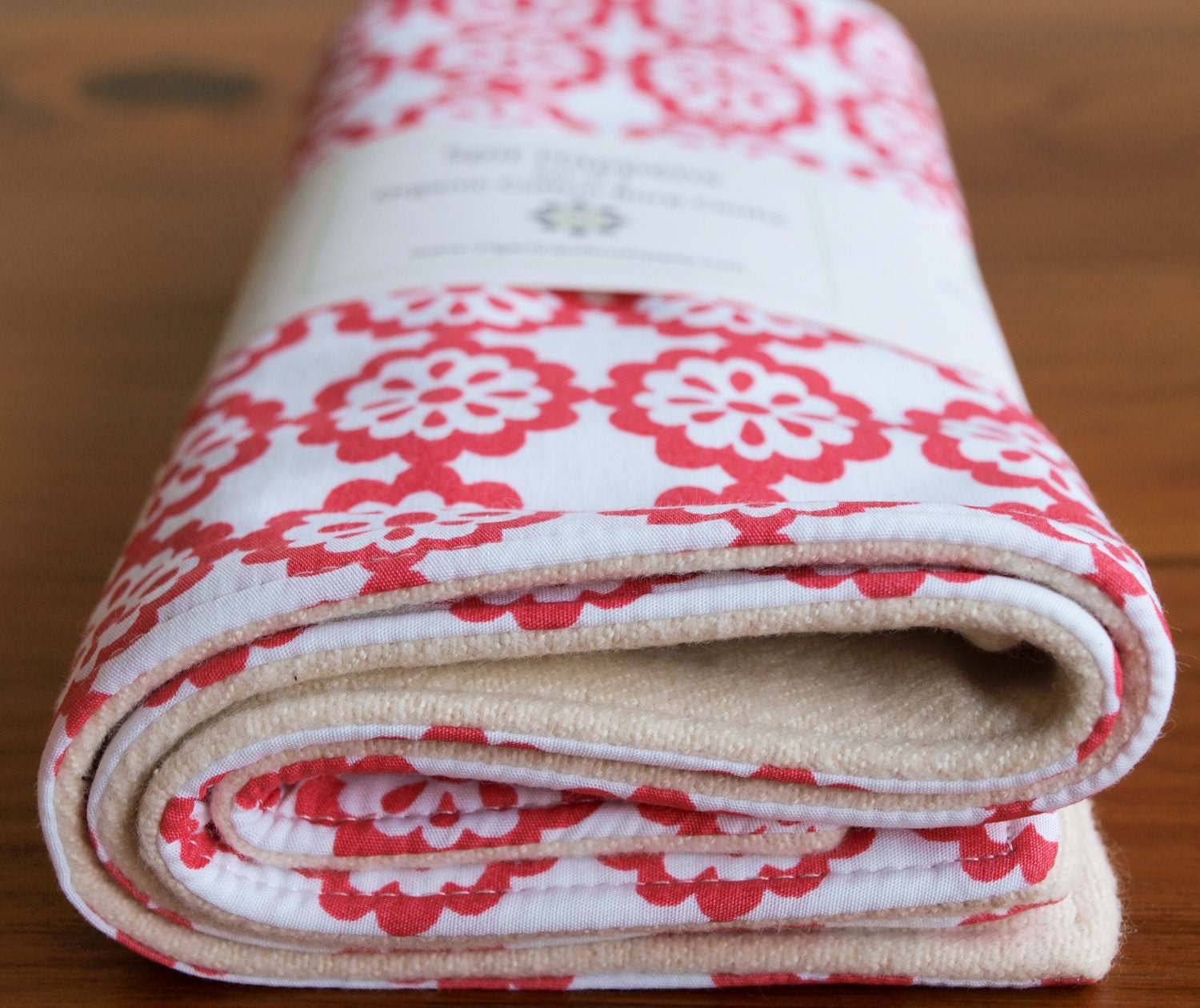 Organic Burp Cloths, Set of Two in POSIES