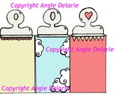 Bull Clip Tags Photo Embellishments