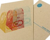 Mysterious Machine Letterpress Postcard