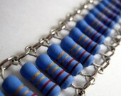 Periwinkle oxide resistor bracelet