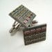 Green circuit board cufflinks