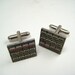 Green circuit board cufflinks