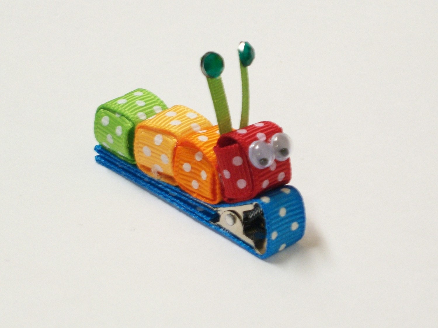 Cutie Bling Caterpillar Clippie - No Slip - Rainbow Brite Caterpillar