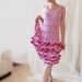 Rose Pink Dress with Ruffles