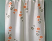 White Shower Curtain with Hens and Chicks print