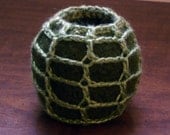 Small Mesh-Covered Felted bowl