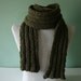 The Dude Scarf, in army forest green camo camouflage, for him for dad, extra length super long, father's day gift