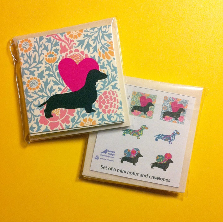 Dachshund - Mod dog Mini Notes