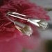 Baby calla lily sterling silver earrings - bridal, wedding, bridesmaids, nature lover, sweet 16, Mothers Day