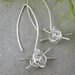Knit me somethin' earrings - knitting earrings, gift for knitter, for the love of knitting, sterling silver handmade