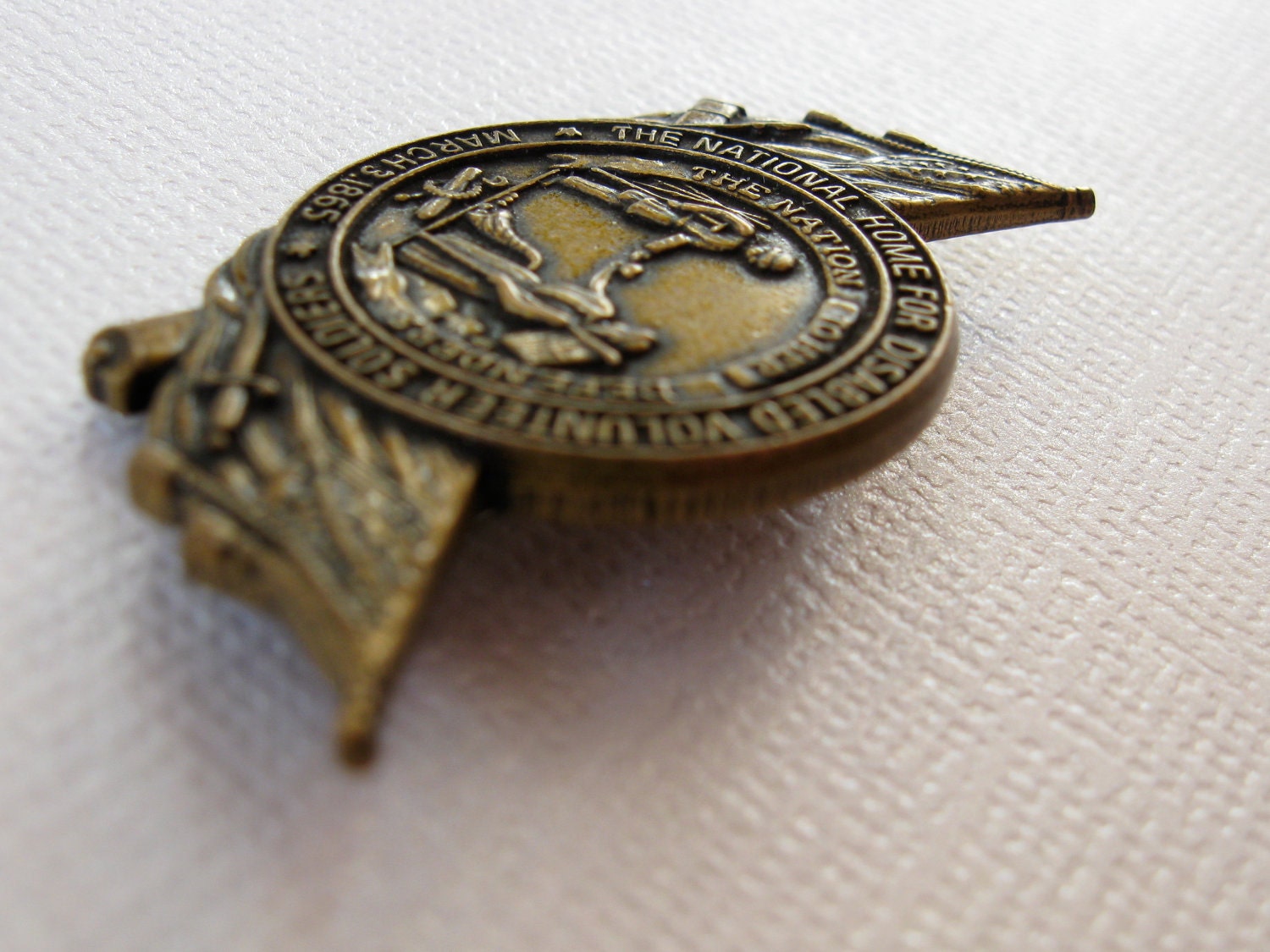 Antique Soldier Medal Home for Disabled Volunteer Soldiers