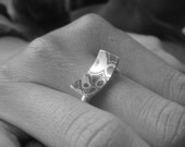 Mokume-gane ring.  Small.  Contemplation Ring.