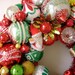 Vintage  Christmas Ornaments Wreath Elf & Santas