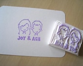 Personalized Couple Shot Signature Stamp