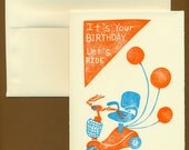 Over the Hill Birthday Card