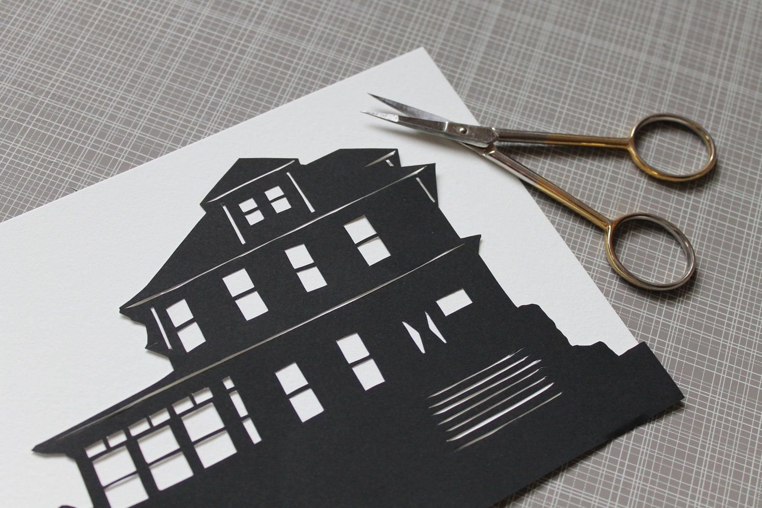 House Silhouette Custom Papercut