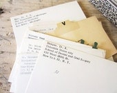 Vintage Address Cards Lot for DIY, Place Cards, or Scrapbooking