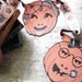 Vintage Halloween Jack O Lantern circa 1950 Garland