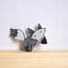 Grey fox brooch