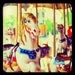 Carousel Photograph, 8x8 Print, Carnival Photography, Bright, Nursery Decor