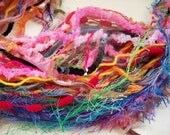 Fiber thread pack  - Spring Tulips - minimum 60 yards 55 metres