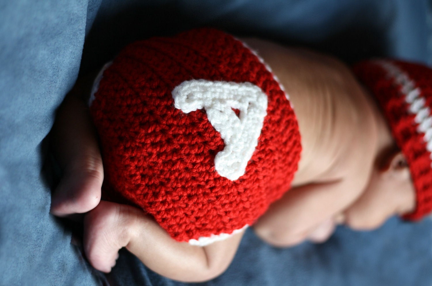 Crochet Alabama Football Hat beanie diaper cover set Size newborn 0-3 , 3-6, 6-12 12 -24 months MADE TO ORDER