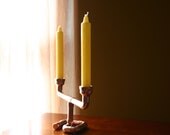 Copper Candlestick, candle holder, candelabra, centerpeice