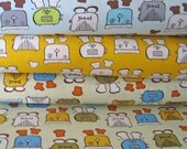 on SALE fat quarter Bundle Sampler Retro Metro Cafe  by Monaluna Fun Toasters Cotton Quilting Robert Kaufman Fabric