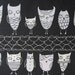 white Owls / Kokka fabric / Annika Wester / linen Japanese fabric 1 yard