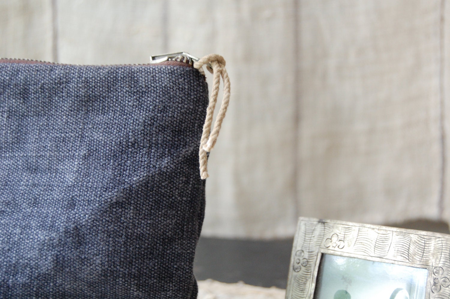 vespertine organic cotton hemp hand dyed pouch