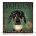 Dachshund Coffee Company Long Dog Roast artwork original graphic archival print 12 x 12