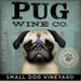 PUG Wine Company original illustration graphic artwork on canvas by gemini studio 12 x 12