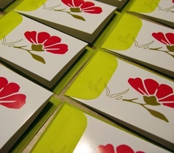 Exotic Lotus Flower Mini Note Cards