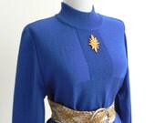 royal blue .vintage. dress