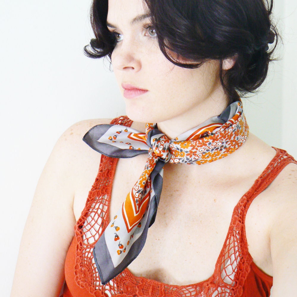 floral .vintage. scarf
