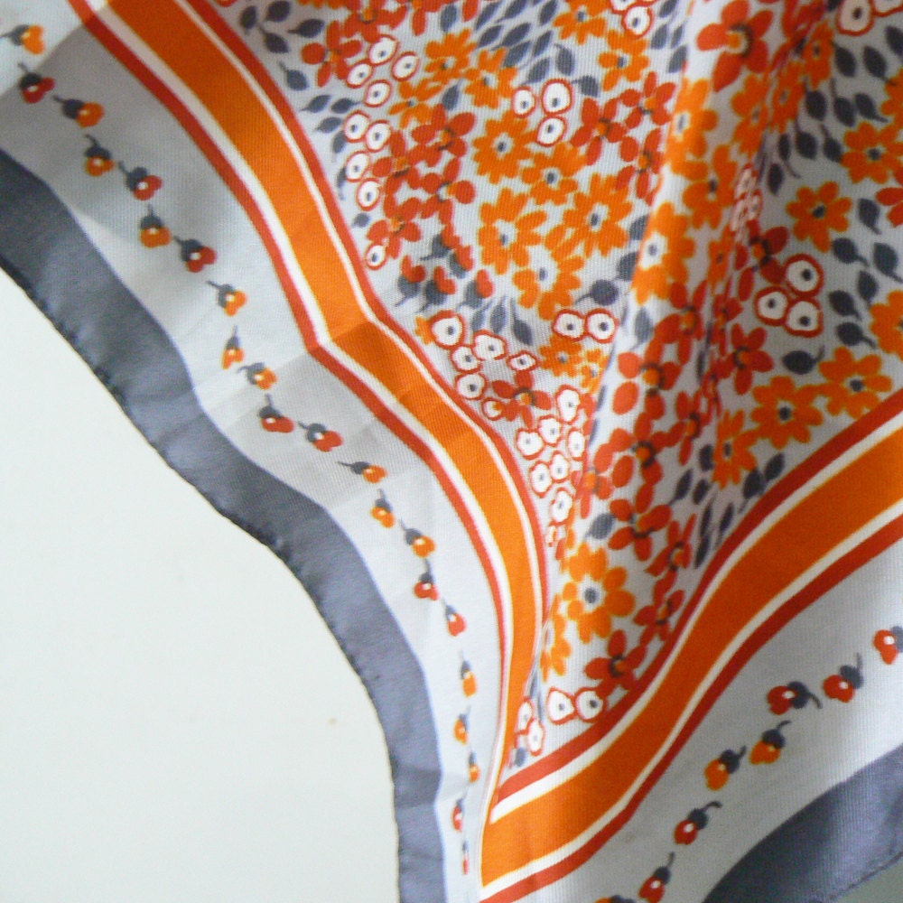 floral .vintage. scarf