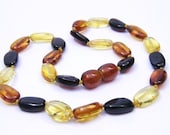 Multicolored RARE DESIGN best selling Amber teething necklace and free gift