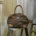 Vintage Purse Southwest Kilim handbag Tribal woven blanket doctors bag structured