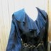 Vintage Black Silk shirt ruffle poet pirate Blouse M