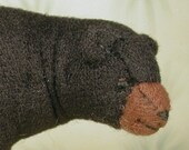 3 inch Soft Sculpture Black Bear
