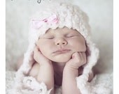 Newborn Baby Girl Pink Hat Photography Prop