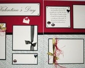 SWEET VALENTINES DAY 12x12 Premade Scrapbook Pages LoVe chocolate