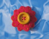 Felt Flower Barrette